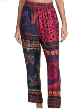 Farm Rio Mixed Scarves Pants